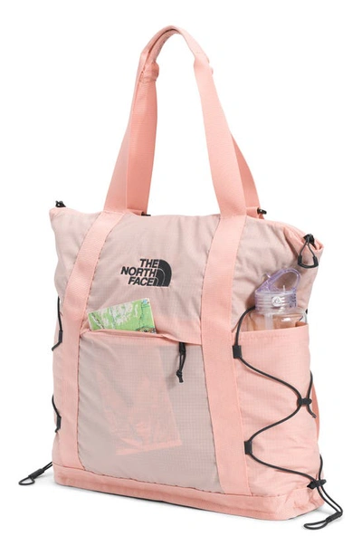 Shop The North Face Borealis Tote In Evening Sand Pink/grey