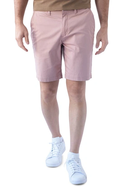 Shop Devil-dog Dungarees 9-inch Performance Stretch Chino Shorts In Dusty Mauve