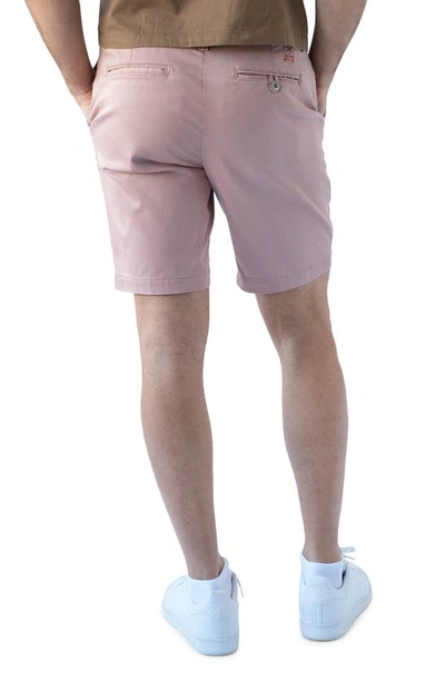 Devil-dog Dungarees 9-inch Performance Stretch Chino Shorts In Dusty Mauve