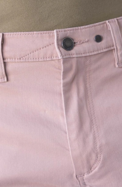 Shop Devil-dog Dungarees 9-inch Performance Stretch Chino Shorts In Dusty Mauve