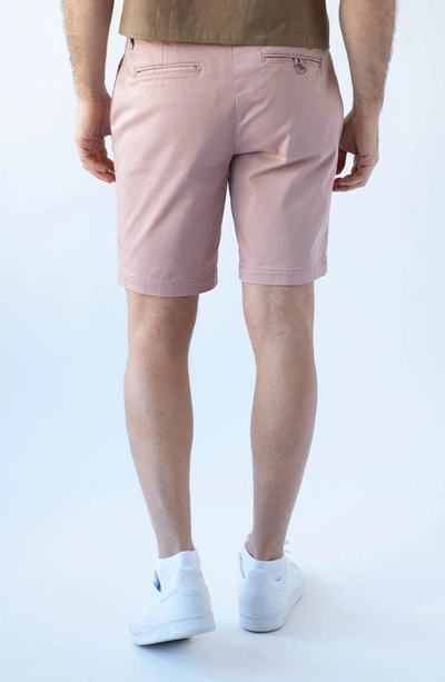 Shop Devil-dog Dungarees 9-inch Performance Stretch Chino Shorts In Dusty Mauve