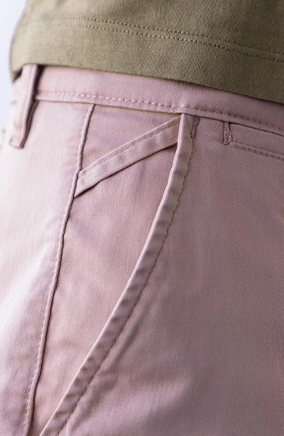 Devil-dog Dungarees 9-inch Performance Stretch Chino Shorts In Dusty Mauve
