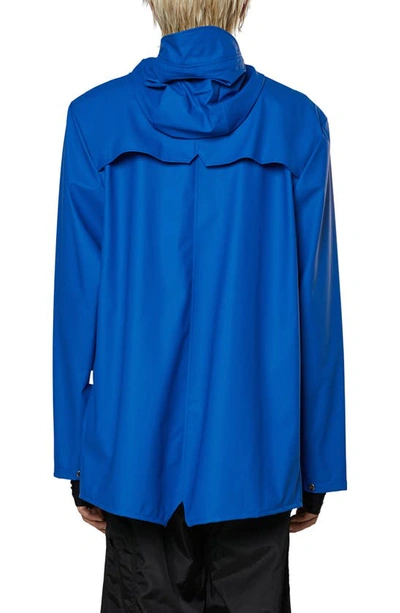 Shop Rains Lightweight Hooded Waterproof Rain Jacket In Waves