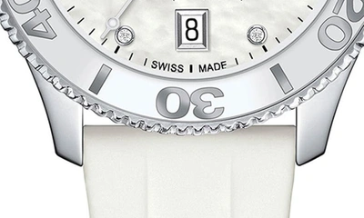 Tissot Seastar 1000 Silicone Watch, 36mm In White