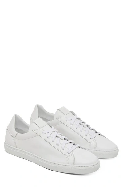 Shop Greats Reign Low Top Sneaker In Blanco Leather