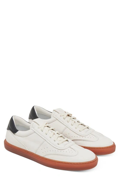 Shop Greats Charlie Low Top Sneaker In Blanco Leather