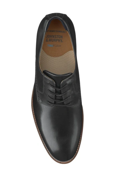 Johnston & Murphy Conard 2.0 Plain Toe Oxford In Black Full Grain
