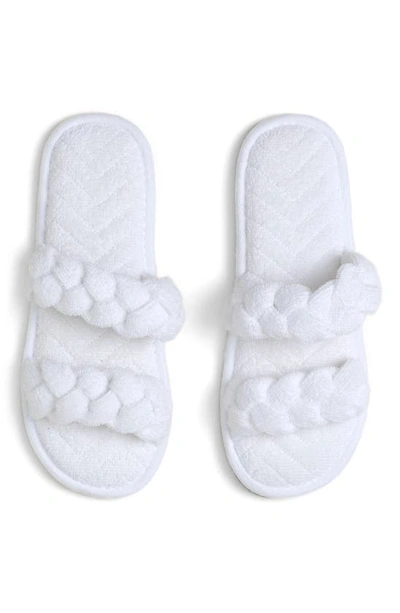 Shop Barefoot Dreams Towelterry™ Braided Slipper In Sea Salt