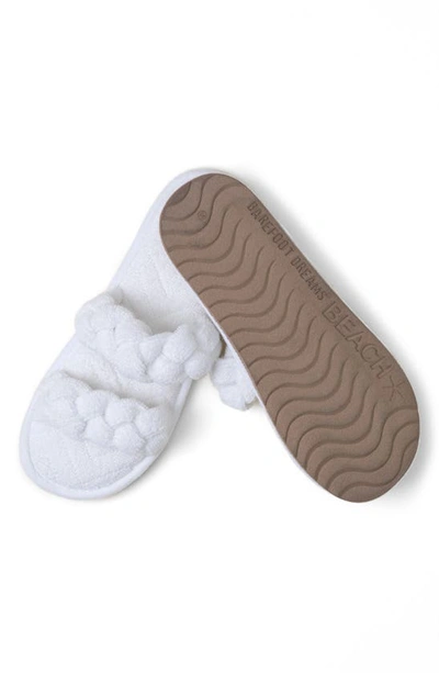 Shop Barefoot Dreams Towelterry™ Braided Slipper In Sea Salt