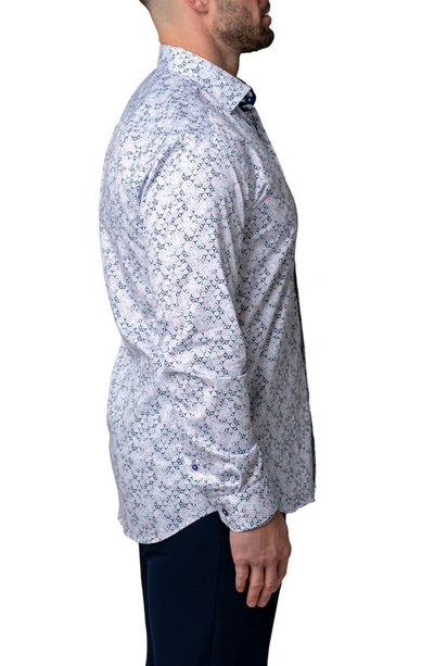 Maceoo Fibonacci Mercedes Pink Contemporary Fit Button-up Shirt In Pink