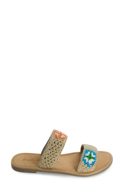 Shop Band Of The Free Aquara Crochet Slide Sandal In Natural Combo