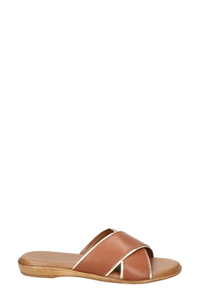 Shop Bella Vita Tab-italy Slide Sandal In Whiskey Leather