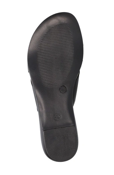 Shop Bella Vita Tab-italy Slide Sandal In Black Leather