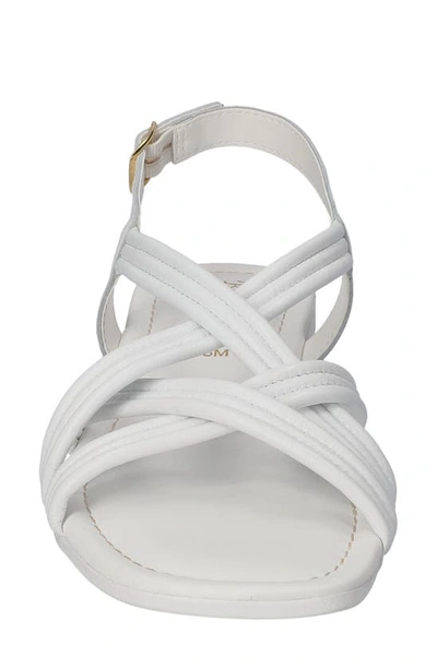 Shop Bella Vita Ilo Slingback Sandal In White Leather