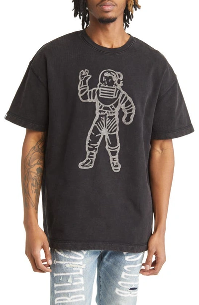 Shop Billionaire Boys Club Astronaut Embroidered Oversize Graphic Tee In Black