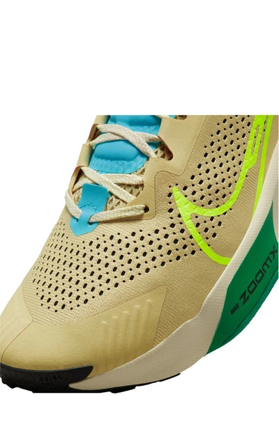 Shop Nike Zoomx Zegama Trail Running Shoe In Team Gold/ Volt/ Citron Pulse