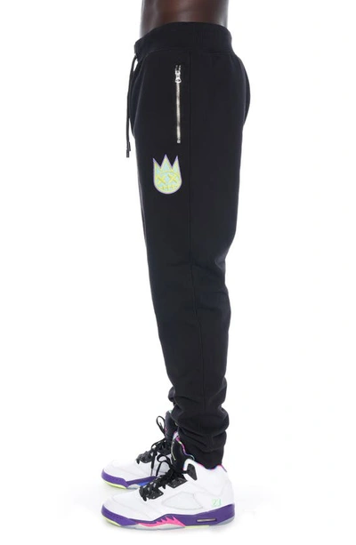 Shop Cult Of Individuality Cotton French Terry Sweatpants In Black