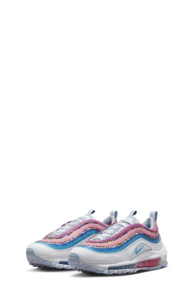 Nike Kids' Air Max 97 Special Edition Sneaker In White/ Blue/ Active Fuchsia  | ModeSens