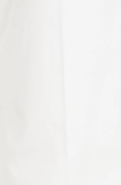 Max Mara Albore Stretch Cotton Crop Flare Trousers In White