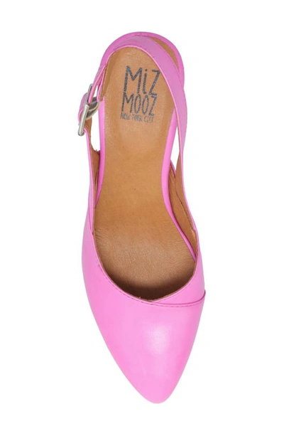 Shop Miz Mooz Aurora Slingback Pump In Fuchsia