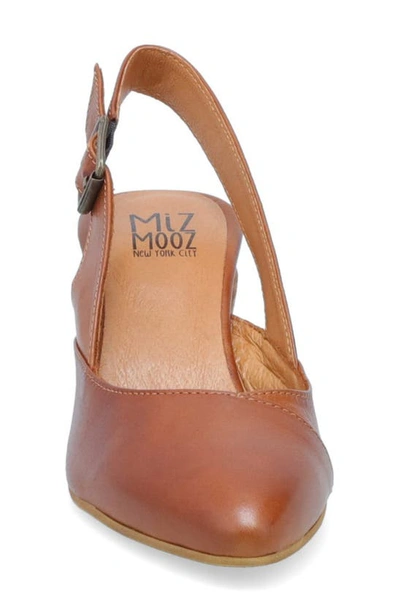 Shop Miz Mooz Aurora Slingback Pump In Brandy