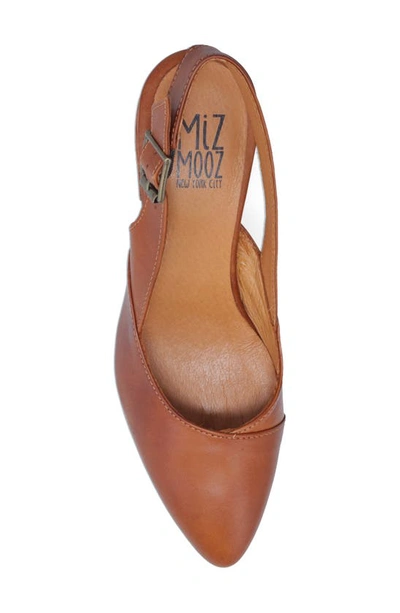 Shop Miz Mooz Aurora Slingback Pump In Brandy