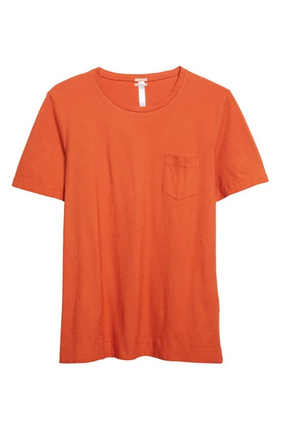 Shop Massimo Alba Panarea Pocket T-shirt In U368-cinnamon