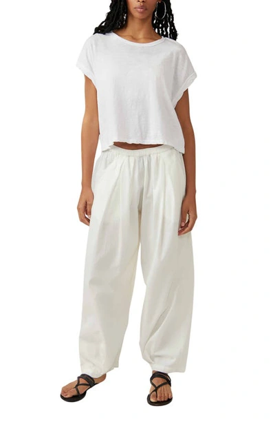 Shop Free People To The Sky Parachute Pants In Nilla Cream