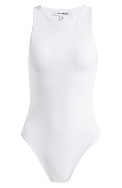 Steve Madden Nico Sleeveless Bodysuit In White