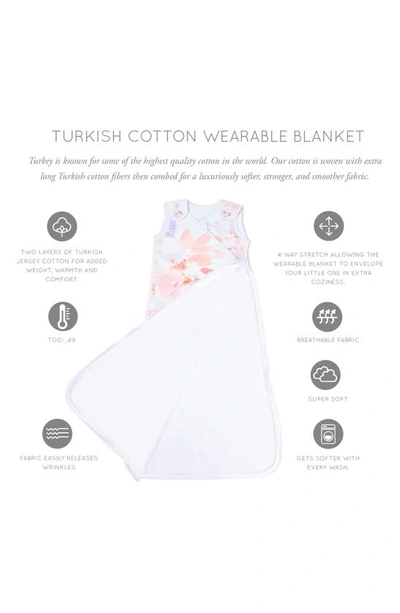 Shop Oilo Cotton Jersey Wearable Blanket In White