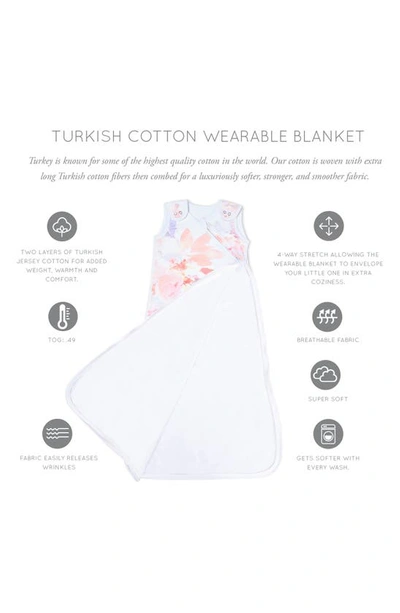 Oilo Cotton Jersey Wearable Blanket In White