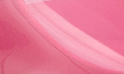 Shop Black Suede Studio Belle Open Toe Pump In Pink Pvc/ Patent