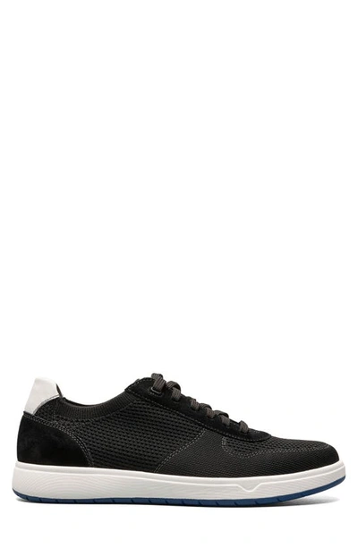 Shop Florsheim Heist Knit Sneaker In Black White
