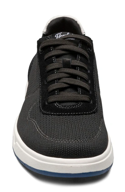 Shop Florsheim Heist Knit Sneaker In Black White