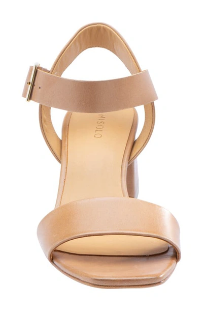 Nisolo Ankle Strap Sandal In Almond