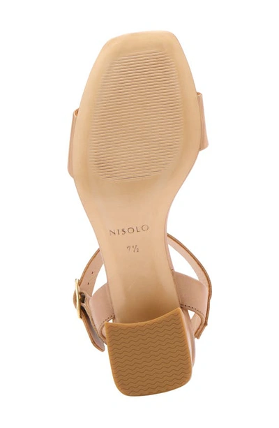 Nisolo Ankle Strap Sandal In Almond