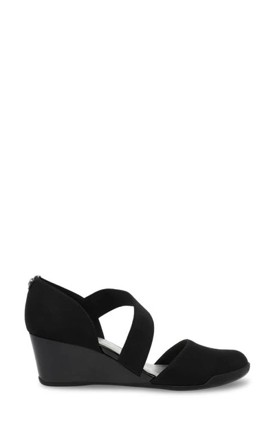 Anne Klein Tara Wedge Pump In Black Multi