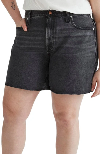 Shop Madewell Baggy Denim Shorts In Reyburn Wash