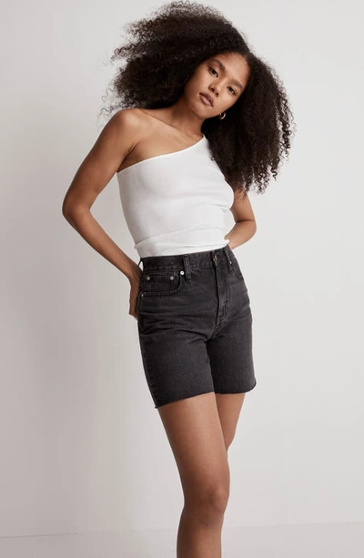 Shop Madewell Baggy Denim Shorts In Reyburn Wash