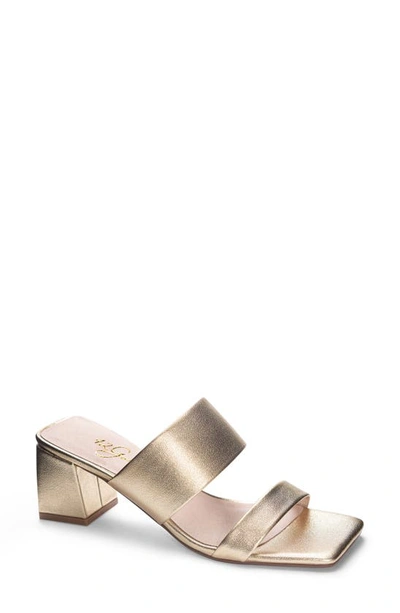 Shop 42 Gold Lizbett Slide Sandal In Gold