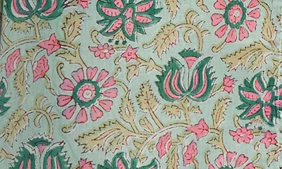 Shop Mille Vanessa Ruffle Detail Cotton Blouse In Caribbean Floral