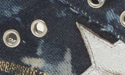 Golden Goose Super-star Low Top Sneaker In Bleach Denim