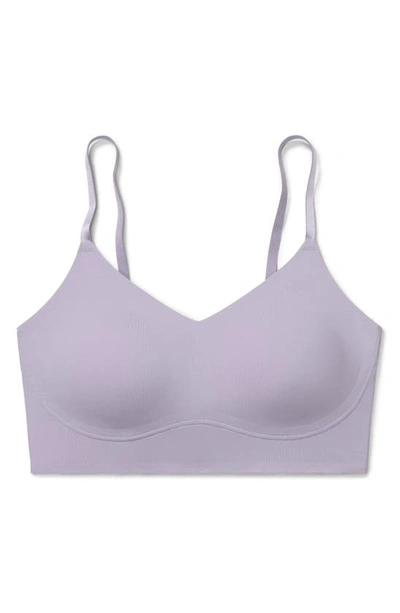 True & Co. True Body Lift Triangle Adjustable Strap Bra In Purple Haze