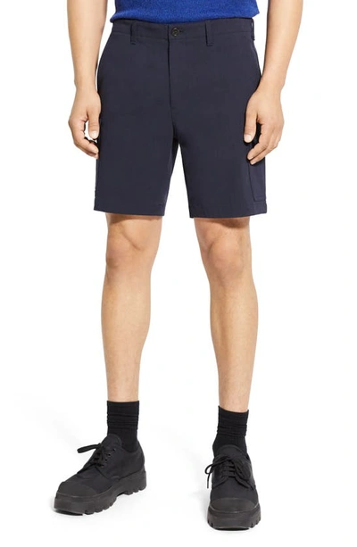 Theory Men's Zaine Neoteric Twill Shorts In Baltic