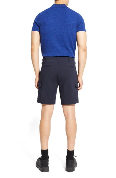 Theory Men's Zaine Neoteric Twill Shorts In Baltic