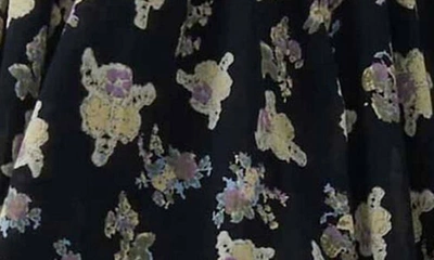 Free People Camella Floral Print Minidress In Black Combo