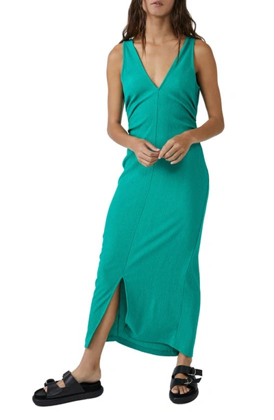 Shop Free People Free-est Lyla Ruched Maxi Dress In Golf Green