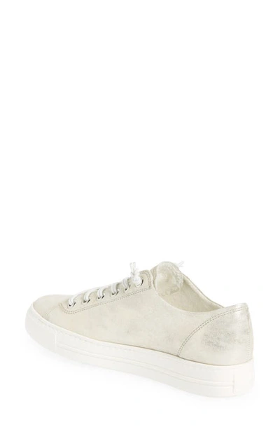 Shop Paul Green Hadley Platform Sneaker In Mineral Metallic