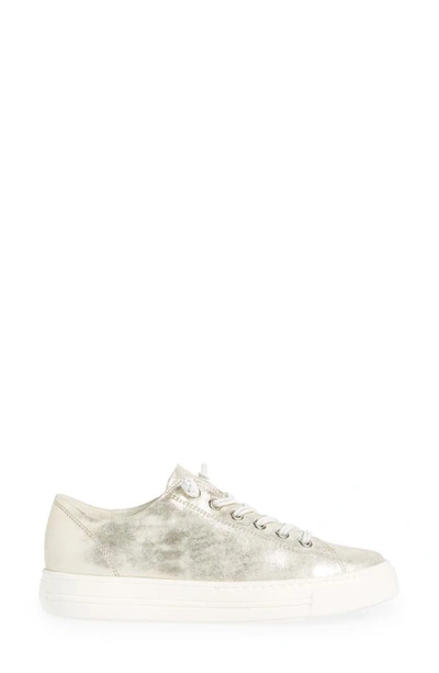 Shop Paul Green Hadley Platform Sneaker In Mineral Metallic