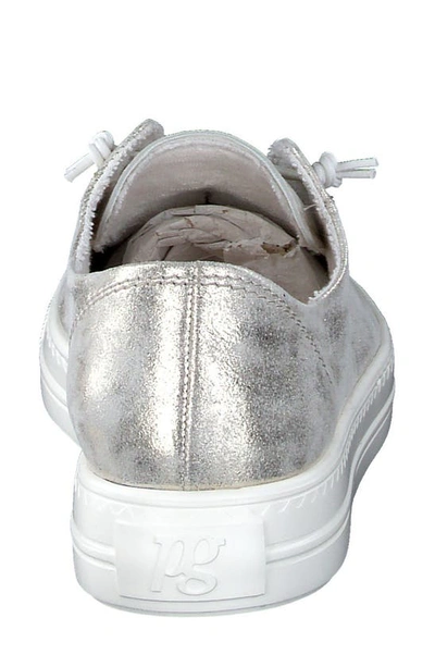 Paul Green Hadley Platform Sneaker In Mineral Metallic